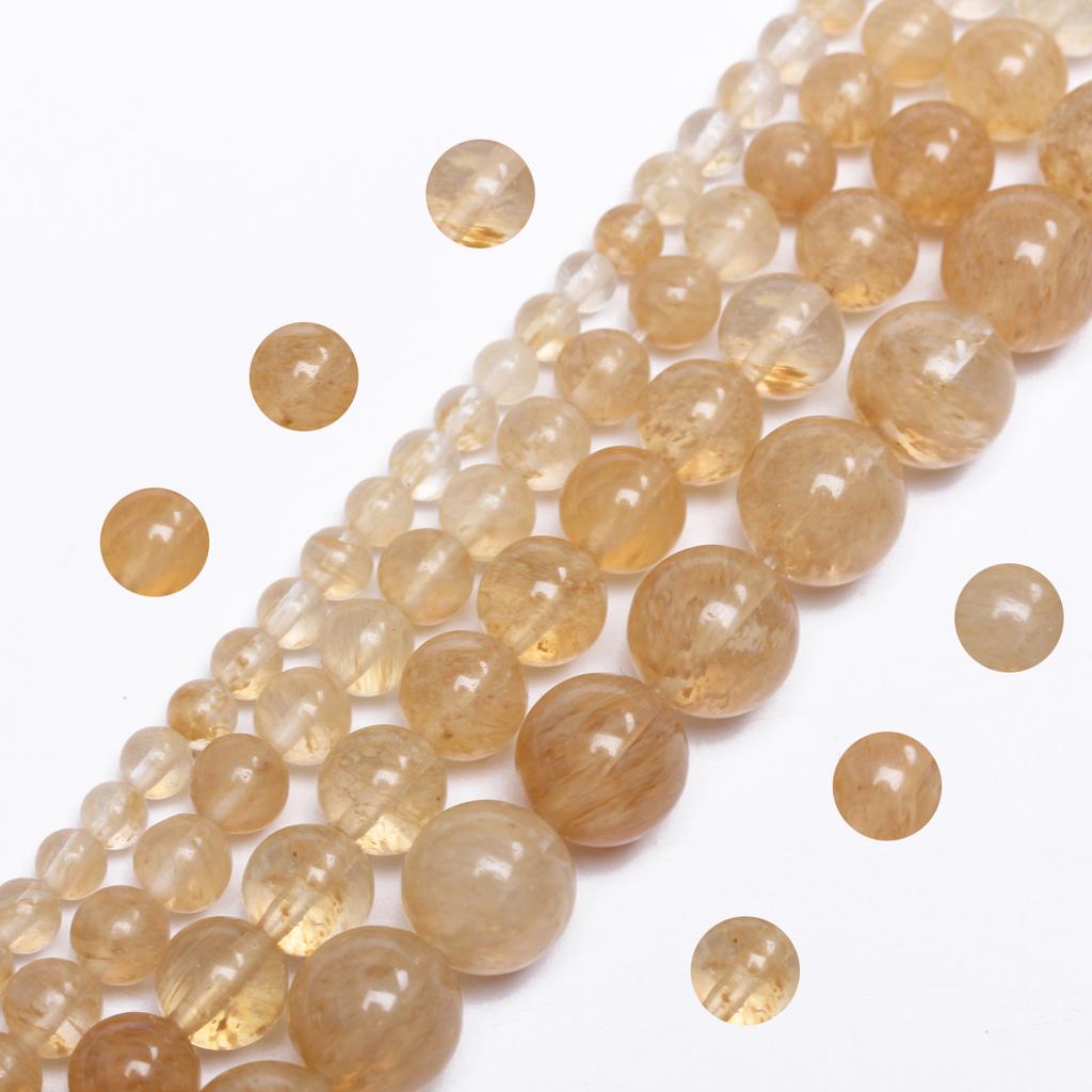 4/6/8/10mm A-String runde lose Perlen Naturstein lose Perlen für DIY Halskette Armband Schmuck