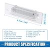 Car 6500K White LED License Plate Light Assembly No.9646316200101C 3528SMD for Porsche Boxster 986 99-04 for Porsche 964 993 ABS Clear (Set of 2)