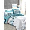Bedding Set - 1 Duvet Cover 220 X 240 Cm + 2 Pillowcases 60 X 60 Cm - 100% Reinforced Cotton - Green