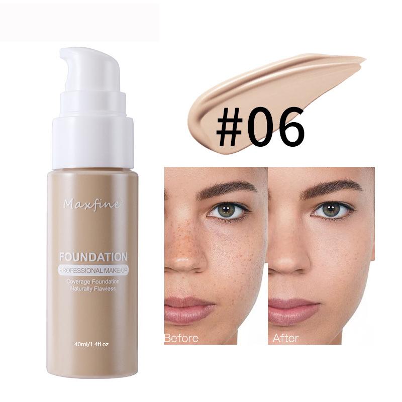 1PCS 12 Liquid Foundation Powder Is Light And Delicate Moisturizing High Coverage Easy To Apply And Long Lasting