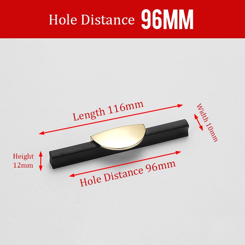 KAK Black Kitchen Cabinet Handles Gold Cupboard Door Pulls Drawer Knobs Bedroom Door Long Furniture Handle Hardware 1000mm