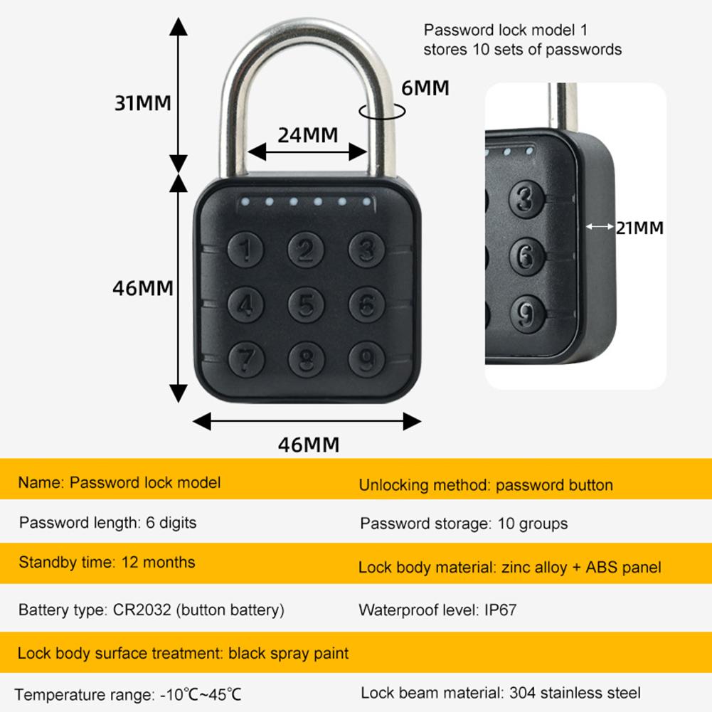 Smart Fingerprint Door Lock Electronic Handle Digital Password Key APP+password Smart Fingerprint Door Lock Electronic Handle