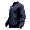 Giacca Bomber Casual da Uomo a Manica Lunga, Colore Unito, Collo Alto, con Zip