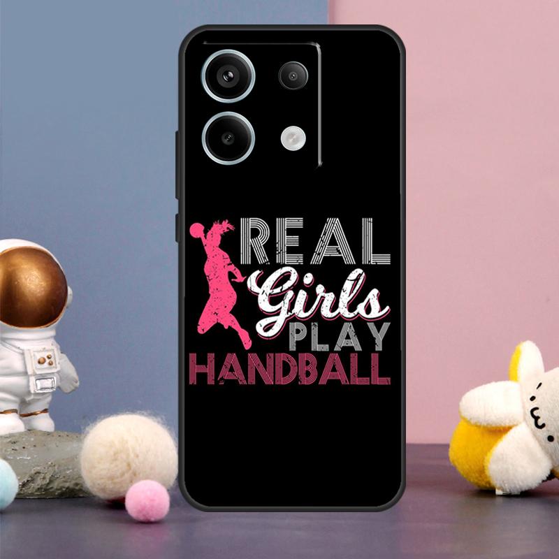 Stilvolle Handball-Spielhülle für Xiaomi Redmi Note 13 9 10 11 12 14 15 Pro Plus Redmi 15 15C 14C 10C 12C 13C Hülle