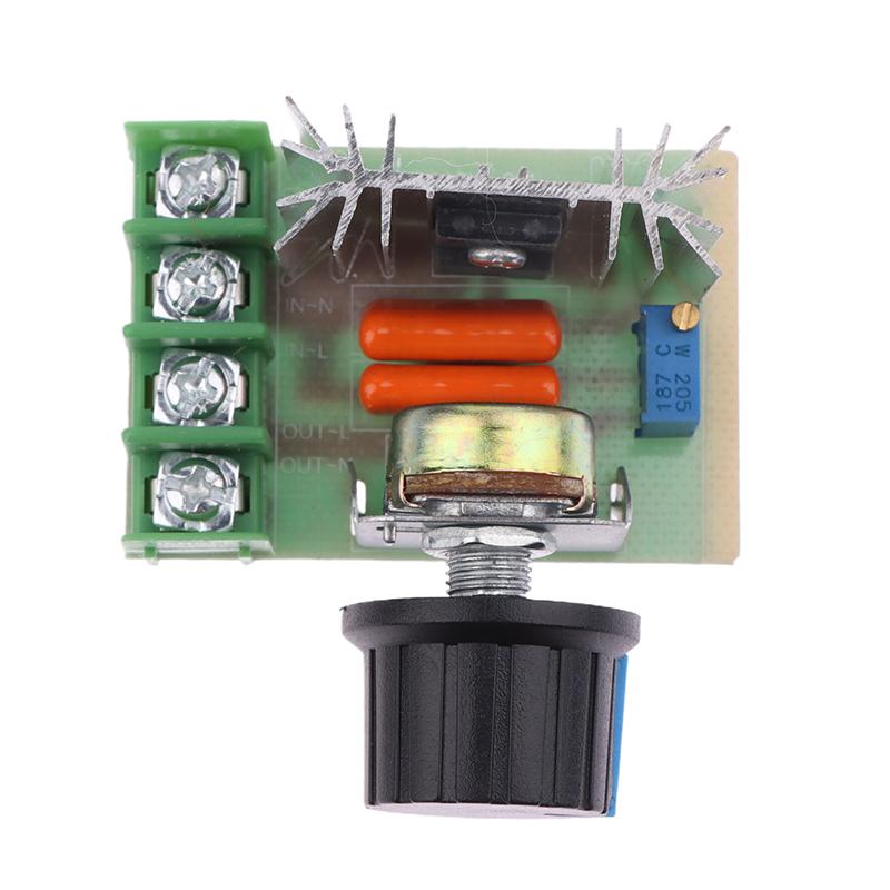 1Pcs 2000W Verstelbare Motor Speed Controller Voltage Regulator Ac Motor Speed Controller 50-220V 25A Motor