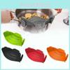 On Clip Strainer Pan Silicone Pot Drainer Fruit Colander Food Filter Kitchen