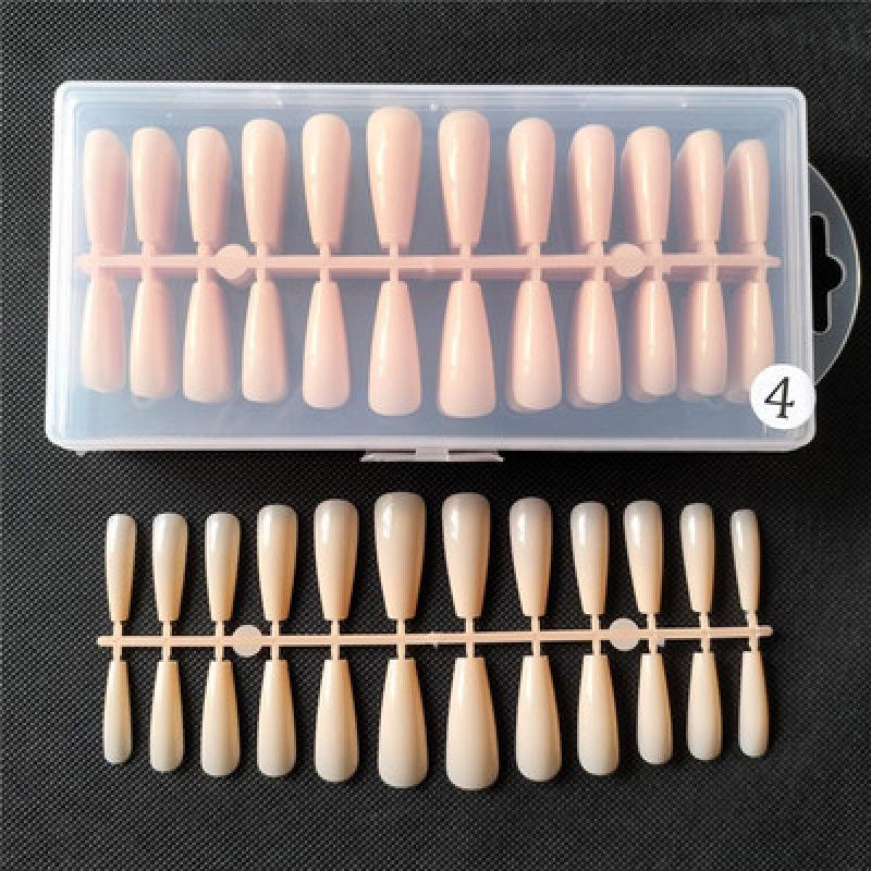 Jelly & Nude Wearable Nail Tips - 240 Pcs In Box: Ice Transparent & Colorful False Nails