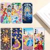 RT22 Princess Cartoon Case for Motorola E7 G6 G7 G8 G9 Plus Power Play G10 G20 G04 E30 E40 E22 E20 E13 E15 G22 G23 G05 G75 G35 G55