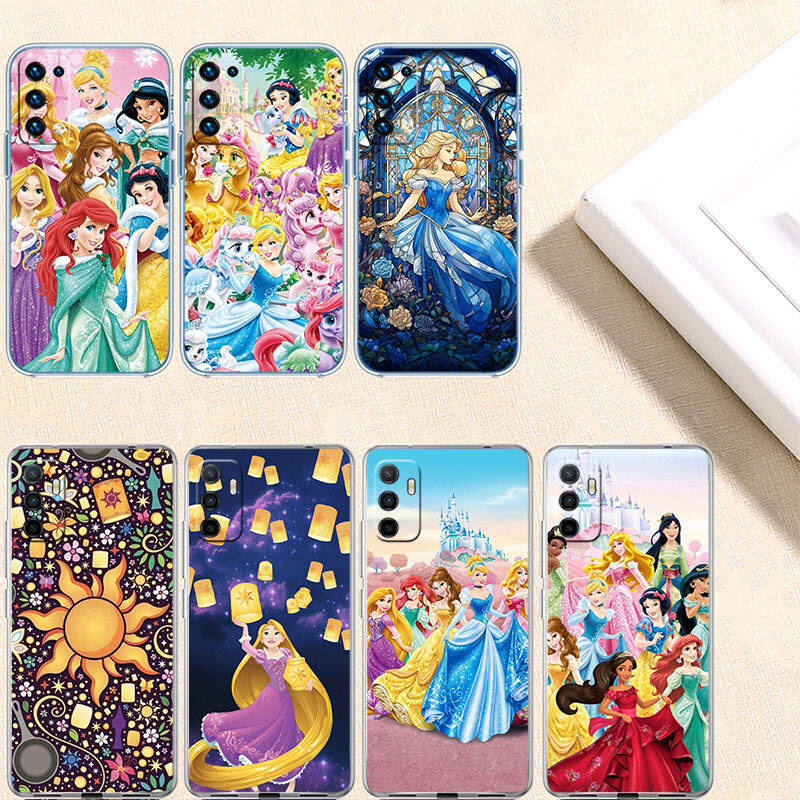 RT22 Princess Cartoon Case for Motorola E7 G6 G7 G8 G9 Plus Power Play G10 G20 G04 E30 E40 E22 E20 E13 E15 G22 G23 G05 G75 G35 G55