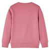 Sweatshirt pour enfants velours patchwork framboise 92/104/116/128/140