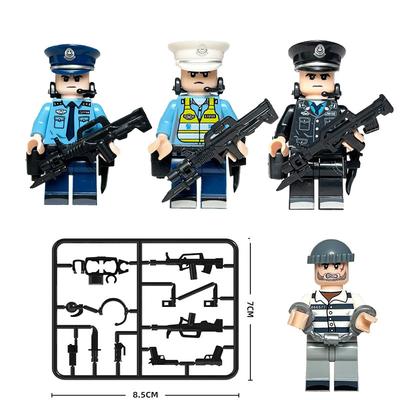 Polizei Gefangener Dieb Serie Puppenzubehör Baustein
