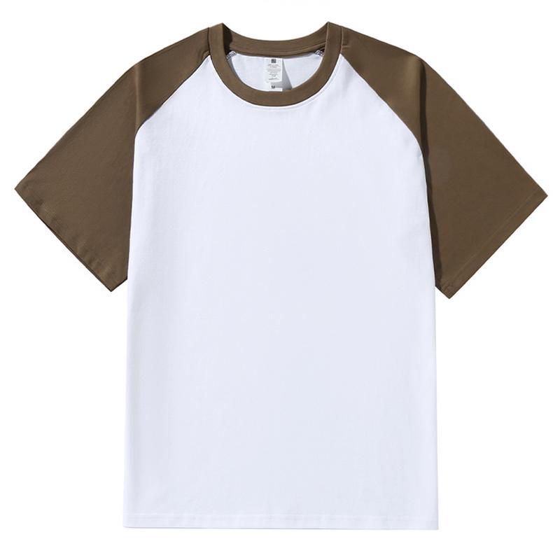 

Summer Unisex T Shirts Tops Tees Raglan Sleeve 100% Cotton Short Sleeve Streetwear O-neck T-shirts KTB 3XL