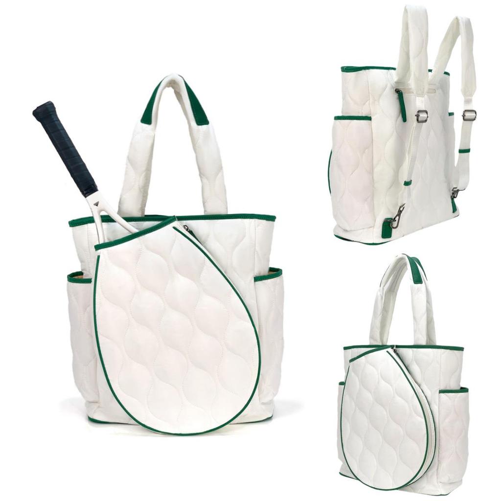 2025 Portable Sports Bag for Badminton, Tennis & Pickleball - Fits 2 Rackets, Handheld, Large-Capacity, Down Cotton