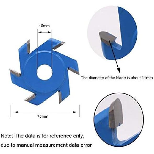Hexagonal Blade Fillet Power Wood Carving Tool Angle Grinder Accessory Hexagonal Blade Fillet Anti-reverse Power Wood Carving Tool Angle Grinder