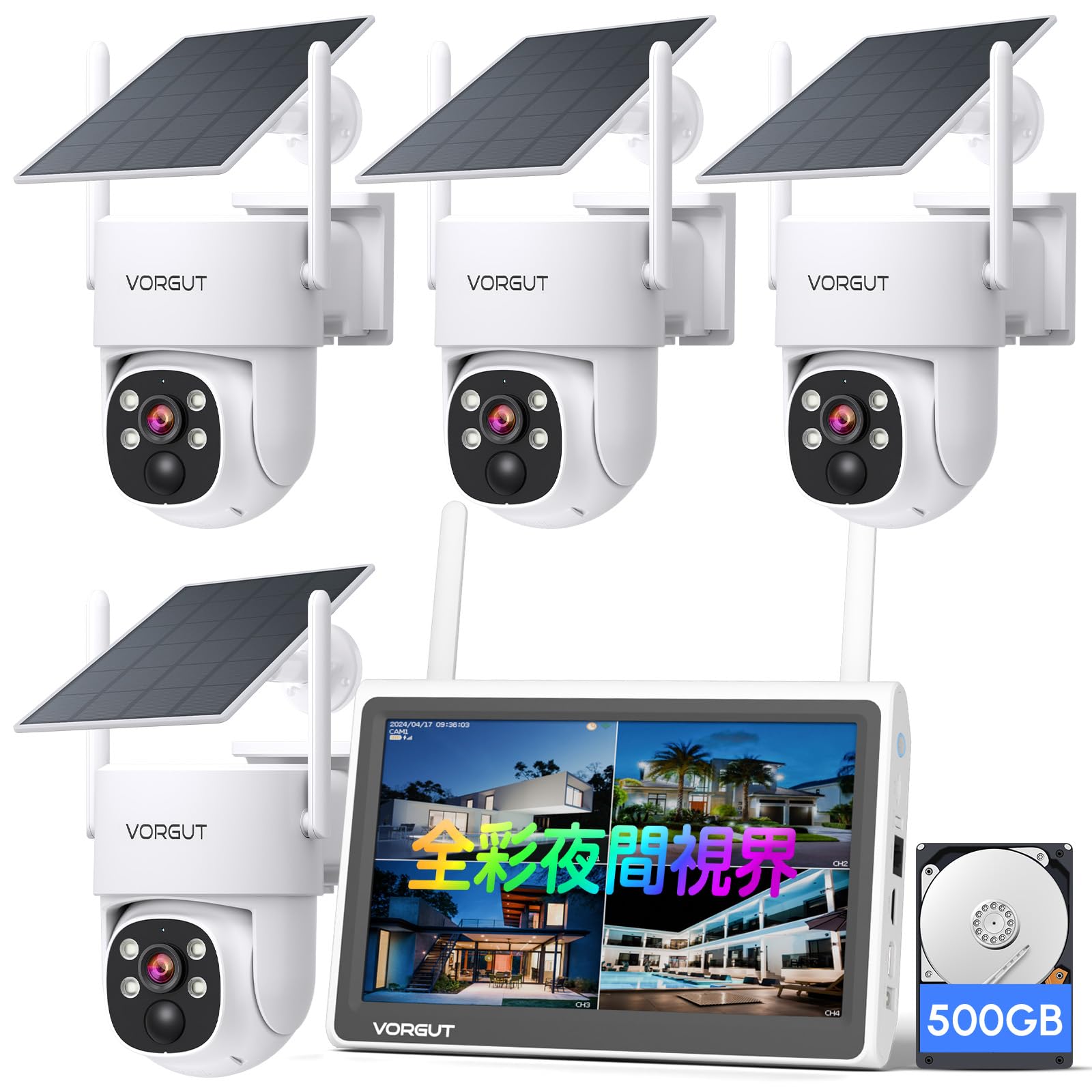 

VORGUT Зовнішня безпека з гарантією Спостереження Без живлення чи встановлення Людське тіло Паркування Крадіжка автомобіля та Бургундія та Підтримка догляду