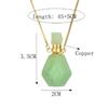 Jewelry Gift Natural Stone Necklace Essential Oil Pendant Oil Diffuser Vial Perfume Bottle Pendant
