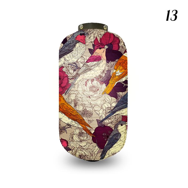 Japanese Style Cloth Lantern Retro Flower And Bird Art Pattern Lanterns Izakaya Sushi Shop Restaurant Holiday Party Decoration