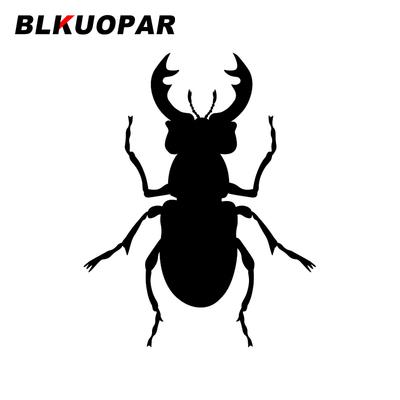 BLKUOPAR für Hirschkäfer Silhouette Autoaufkleber Cartoon Einfache Aufkleber Konturgeschnitten Modisch Laptop Motorrad Auto Styling