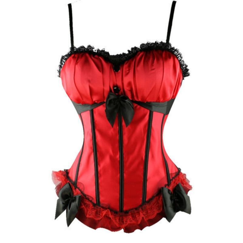 Corsetto Modellante Corpo Donna con Laccetti, Stecche, Spalline Sottili, Coppe Sagomate