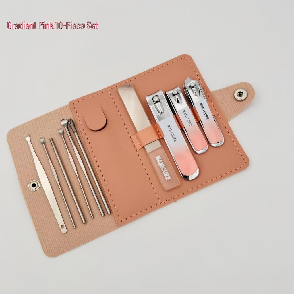 10-Piece Nail Clipper & Manicure Set – Portable Nail Care Tools