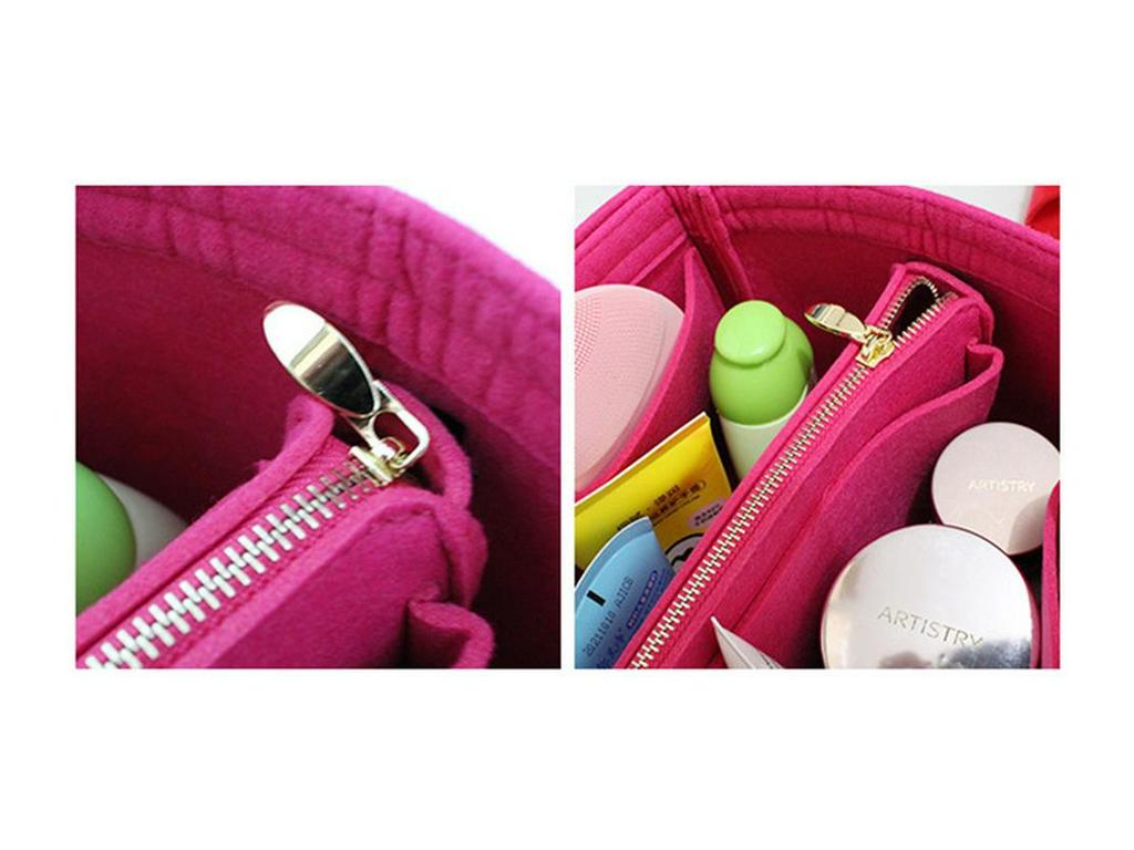 Women's Large Capacity Cross-Border Multifunctional Felt Toiletry and Makeup Bag
