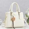 Stylish Simple Spacious Office Tote Bag For Ladies, Multi Layer Top Handle Shoulder Crossbody Handbag Suitable For Commute Shopping Weekend Trip