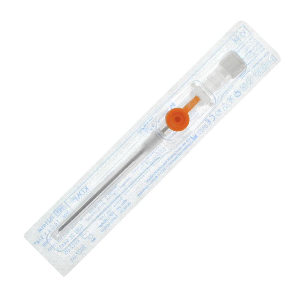 Orange Cannula 14G 2.1mm X 45mm Kd-Fix Intravenous Cannula 50 Pcs