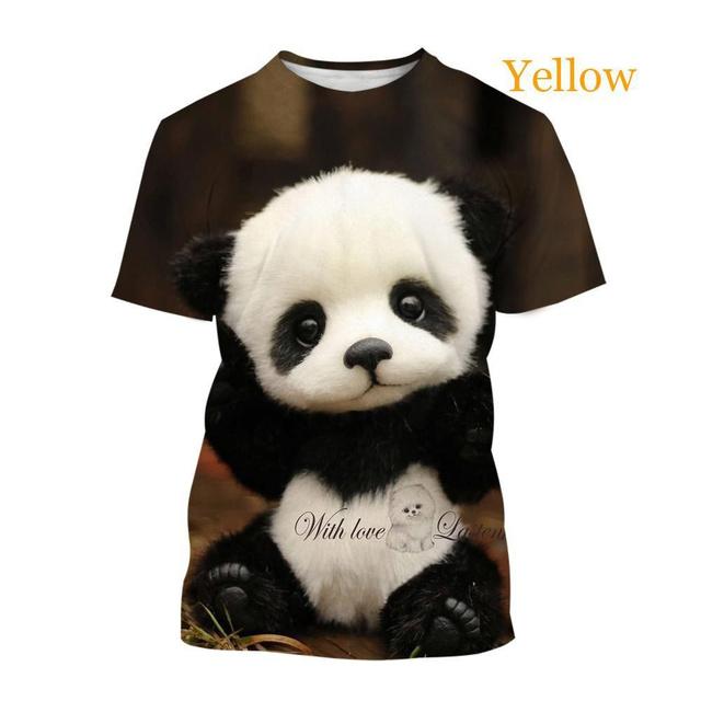 

Мужская футболка с короткими рукавами и 3D принтом животных, забавная панда, индивидуальные футболки с героями мультфильмов, унисекс, повседневные топы с круглым вырезом, футболка в стиле Харадзюку 6XL