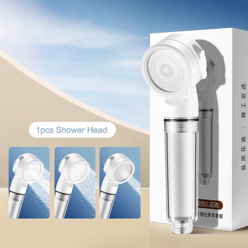 1 Set Portable Shower Head For Traveling Business Trips Hotel Pressurized Filter Shower Head Water Purifying Nozzle