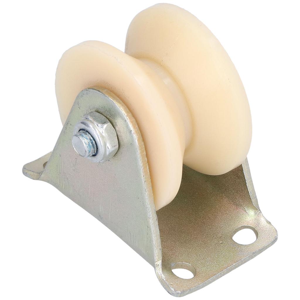 50mm VType Groove Wheel Heavy Duty Rigid Caster with 2.5mm Bracket for Lifting Equipment