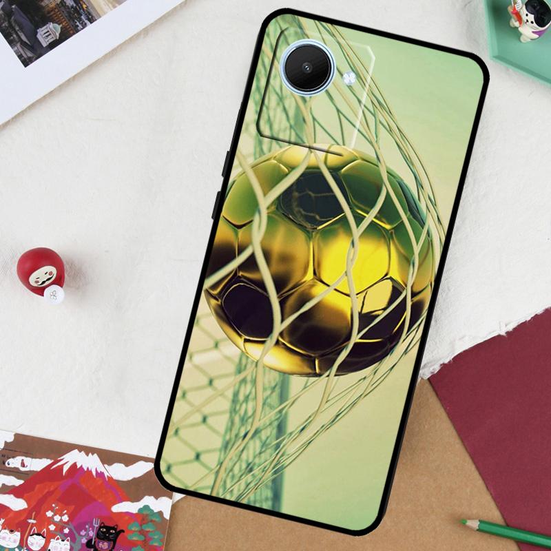 Football For Realme 13 Pro Plus 14 12 10 11 GT 6 5 6T GT7 Pro C51 C21Y C25S C75 C67 C61 C53 C55 Case