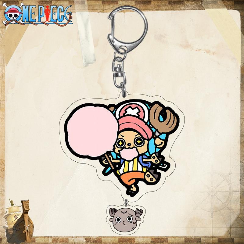 One Piece Luffy Acrylic Keychain - Chopper, Zoro, Anime/Manga, 2D Acrylic Keychain/Cartoon Keychain Gift