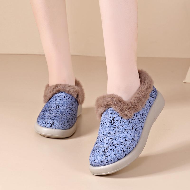 Winter New Women's Thick Bottom Thick Plush Snow Boots Anti Slip Waterproof Glitter Cotton Boots