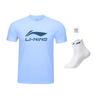 Li Ning T Shirt Men's Glacier Blue ATSU493-7