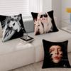 Singer Llady Ggagaes Pillow Case For Sofa Decor Car Office Room Printing Cushion Cover Decorations And Protector