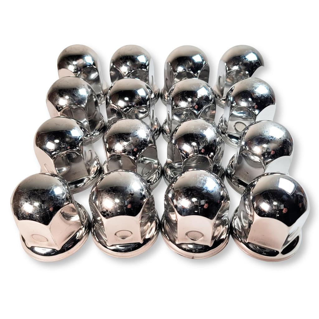 Stainless Steel Nut JIS 55mm Mirror for for Large Dump Decorative Universal Fit of 16 Caps, 41mm, Height, Finish, 6/8" Holes, Trucks, Trucks, Trucks,