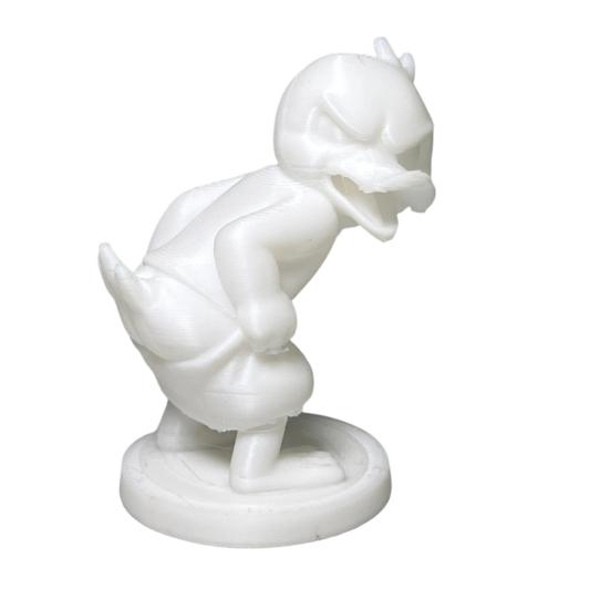 

3D Printed Duck Statue Funny Desk Ornament Mini Yellow & White Cute Figurine for Office Desk Decor Gift for Coworkers Desktop Accessories белый