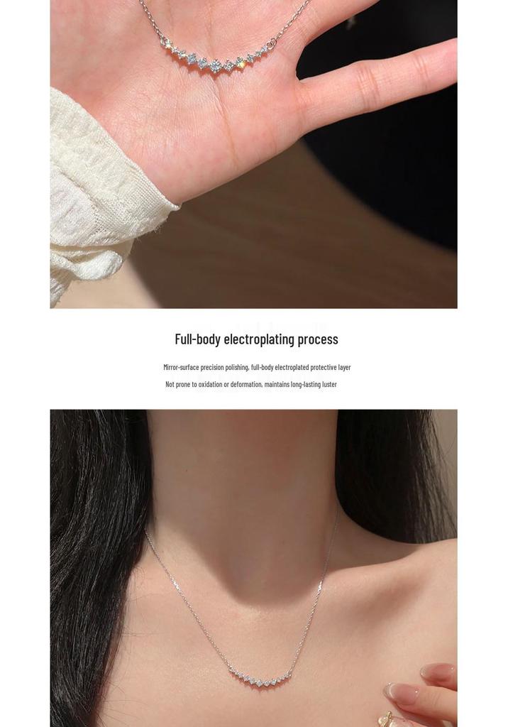 Cross Classic Moissanite Necklace: High-End Women's Accessory & Internet Celebrity Favorite