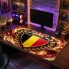 Belgium Football Crest Mouse Pad, Extended Non Slip Rubber Desk Mat for Gaming Office Laptop Fan Gift