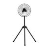 KODEN Industrial Tripod Automatic 3 Speed Folding Easy To Aluminum Fan, Mini, 25cm, Stand, 74-93cm Height, 360° Rotation, Oscillation, Settings,