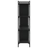 Bookshelf 4 Shelves Black 76 x 32 x 123 cm Engineered Wood
