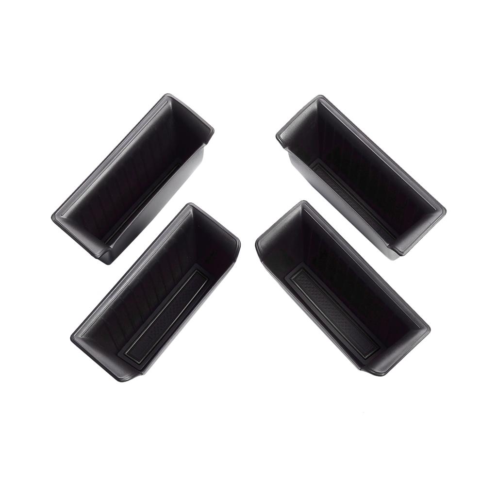 For Dodge Ram 1500 2019-2026 Car Front Rear Door Holder Tray Door Handle Storage Box Organizer Accessories 4PCS ABS