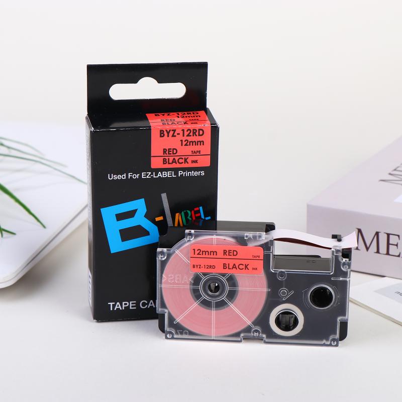 9/12mm Label Tape Compatible with XR-9WE XR-12XWR Ribbon Tape for KL-60L/100/120/130/170PLUS/180/E300/780/820/7400/8700/8800 CW-