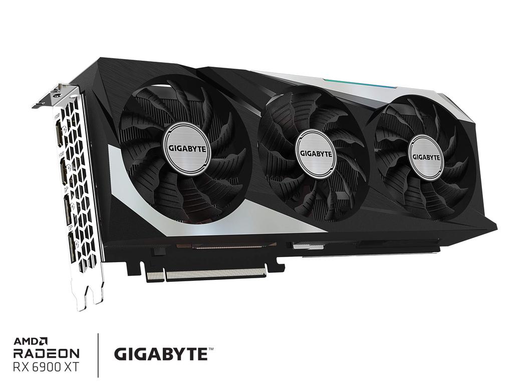 Carte Graphique GIGABYTE Radeon RX 6900 XT Gaming OC 16G Refroidissement WINDFORCE 3X 16 Go Vidéo, Système, 256-bit GDDR6, Carte GV-R69XTGAMING OC-16GD.