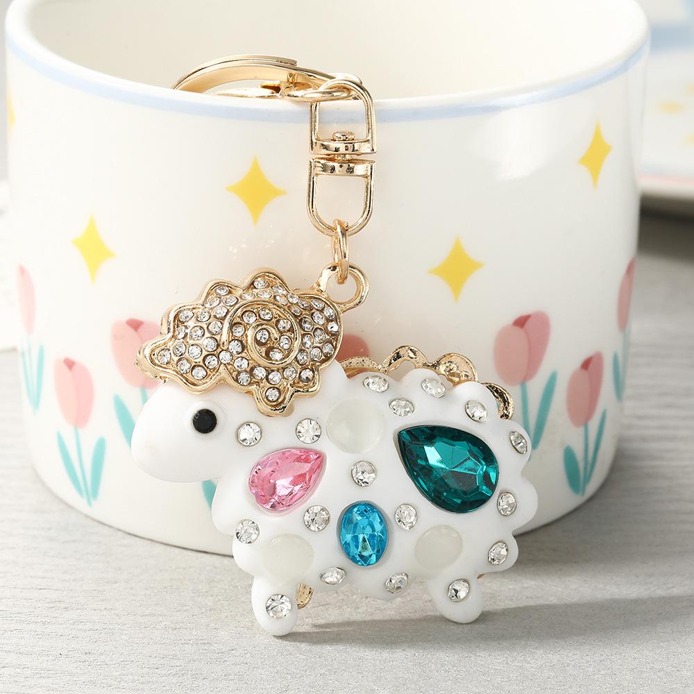 Cute Owl Crystal Rhinestones Crsytal Car Bag Keys Exquisite Pendant Cartoon Trendy Animal Key Chains Bag Charm