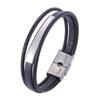 Euro-Korean Stainless Steel Unisex Bracelet - Laser Engraved, Simple and Exquisite Jewelry Gift