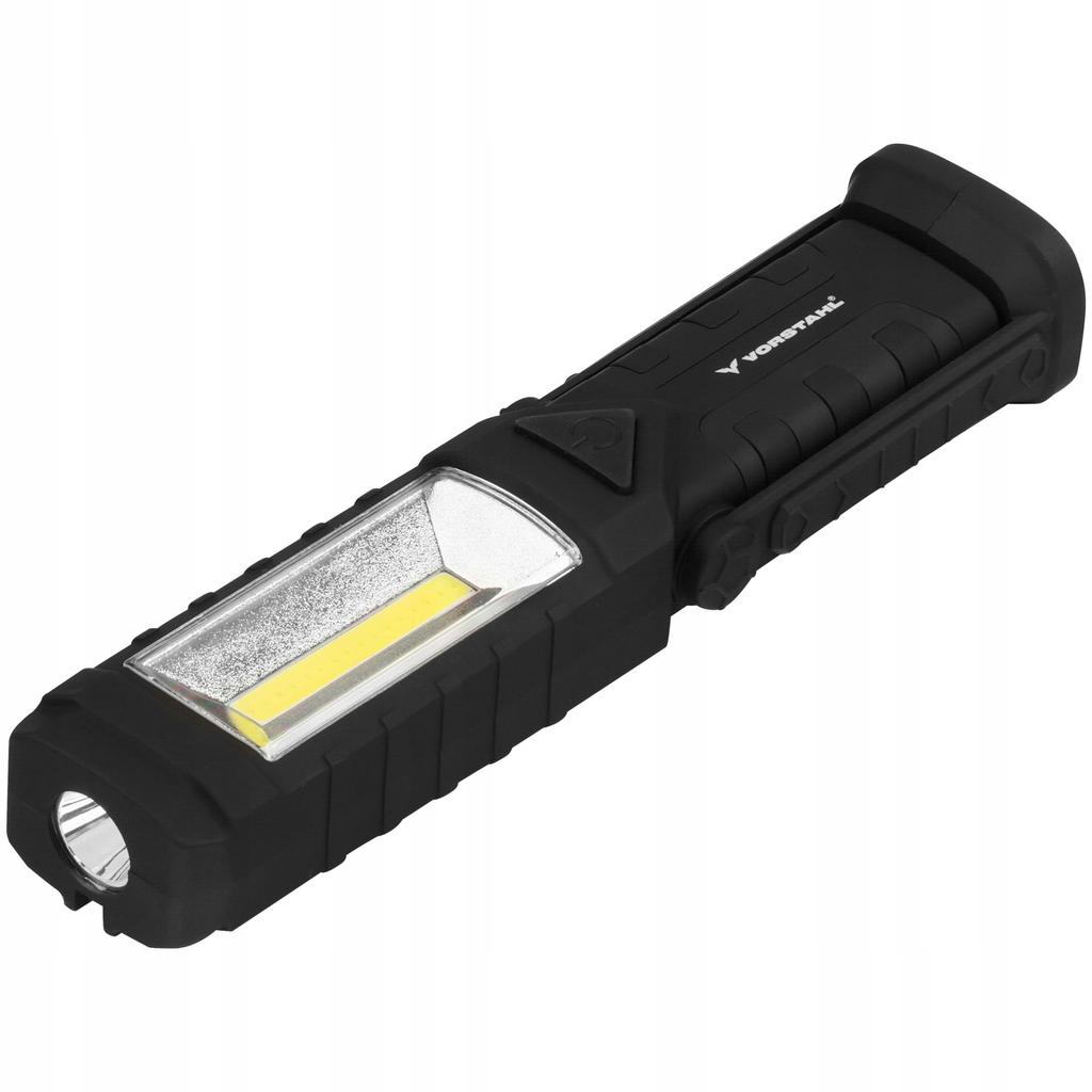 Multifunctional COB LED Flashlight Workshop Work Light 3xAAA Vorstahl