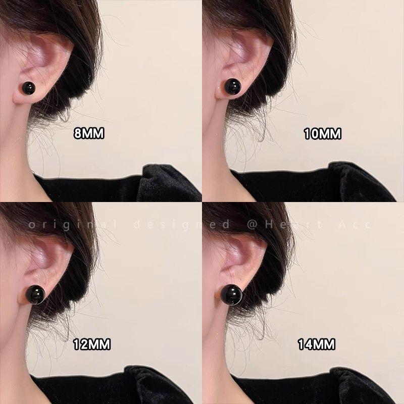 

Earrings Fashion Sleep No Need to Take off Fancy Black Pearl Black Pearl Earrings 8+10+14 [Three Pair]]