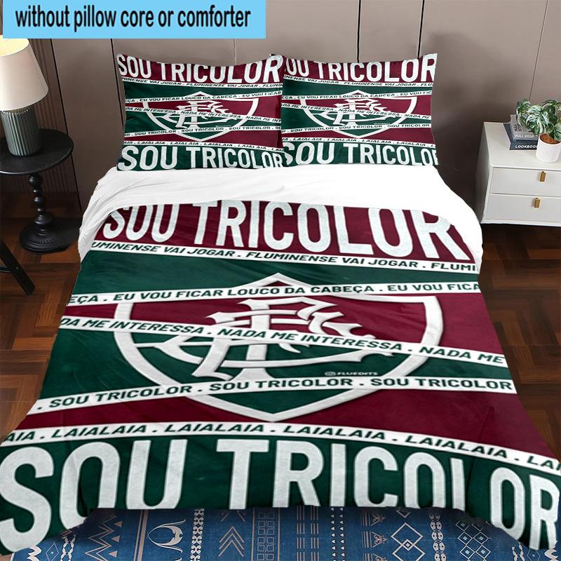 3pcs Champions Celebration Printed Bedding Set Duvet Cover Closure Includes 1 Duvet Cover & 2 Pillowcases Bedding Sets Home Decor Gifts