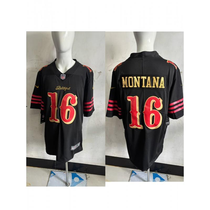 Mens NFL San Francisco 49ers Embroidered Football Jersey Short Sleeve Sport T-Shirt Fans Casual Wear